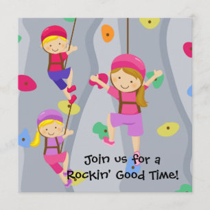 Convite de Aniversário Personalizado do Rock Wall