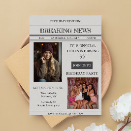 Convite de Aniversário Personalizado em Estilo de