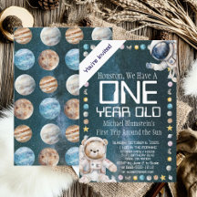 Convite de Aniversário Personalizado Idade Espaço