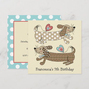 Convite de Aniversário Personalizado para Canina d