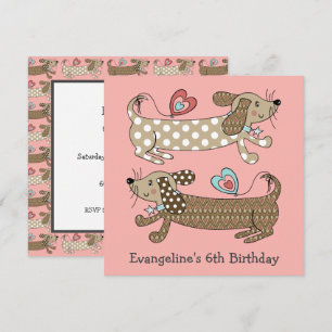 Convite de Aniversário Personalizado para Canina d