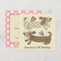Convite de Aniversário Personalizado para Canina d