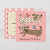 Convite de Aniversário Personalizado para Canina d