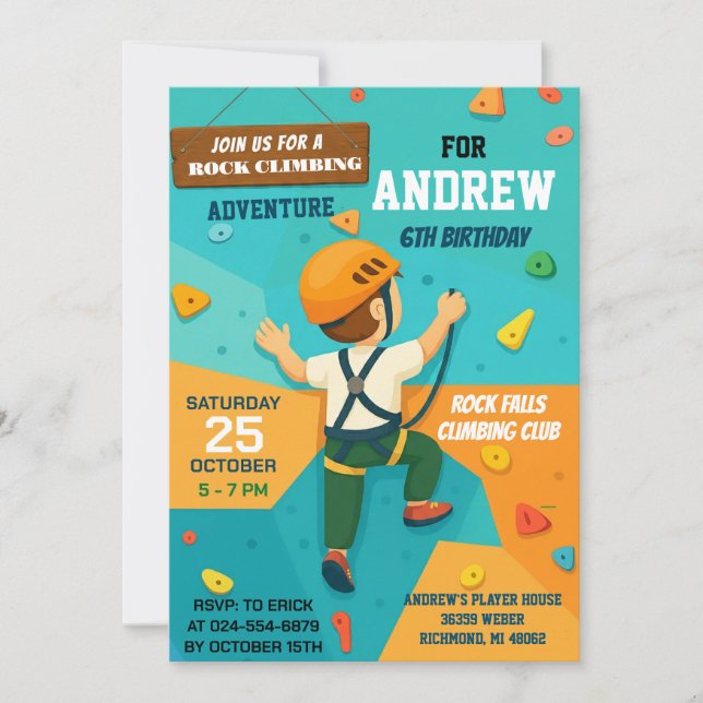 Convite de Aniversário Personalizado para Festa de (Frente)