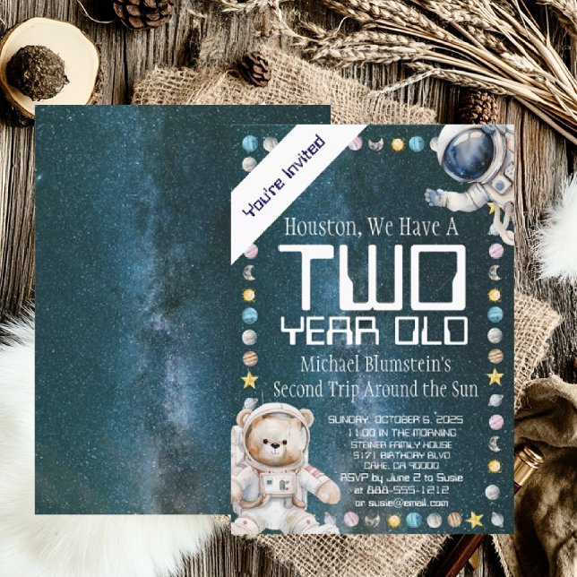 Convite de Aniversário Personalizado para Idade Es (Criador carregado)