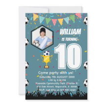 Convite de Aniversário Personalizado para Meninos 