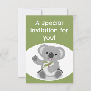 Convite de aniversário personalizado para o Cute K