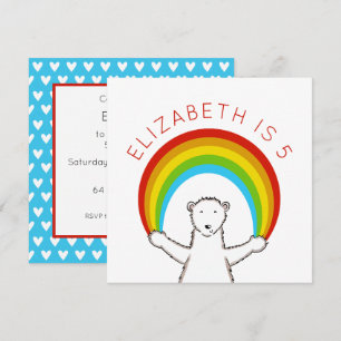 Convite de Aniversário Personalizado para Urso Pol
