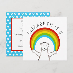 Convite de Aniversário Personalizado para Urso Pol