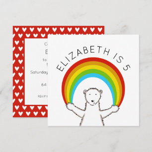 Convite de Aniversário Personalizado para Urso Pol