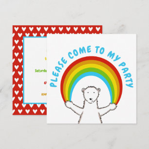Convite de Aniversário Personalizado para Urso Pol