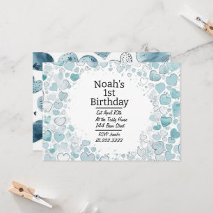 Convite de Aniversário Personalizado por Coração A