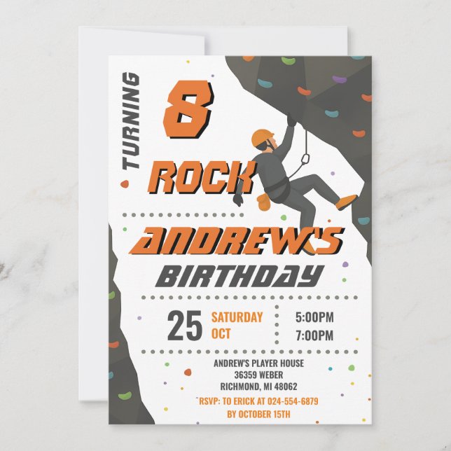 Convite de Aniversário Pessoal para Festa de Escal (Frente)