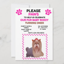 CONVITE DE ANIVERSÁRIO PLANO 5X7 PATAS ROSAS MENIN