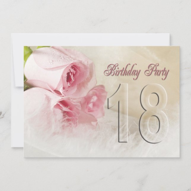 Convite de aniversário por 18 anos (Frente)