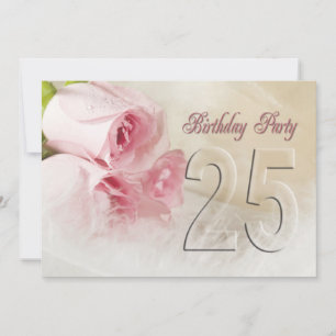 Convite de aniversário por 25 anos