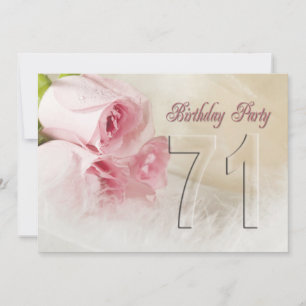 Convite de aniversário por 71 anos