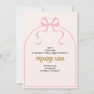 Convite de Aniversário por Decreto Real da Princes