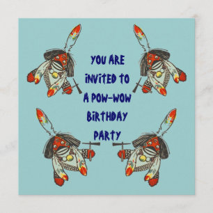 CONVITE DE ANIVERSÁRIO POW-WOW ~ EZ2 PERSONALIZAD