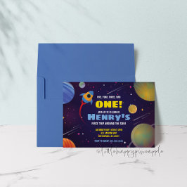 Convite de Aniversário Primeira Volta ao Sol