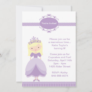Convite de aniversário princesa
