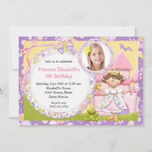 Convite de aniversário Princesa Bonita