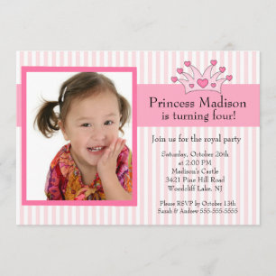Convite de Aniversário Princesa Foto