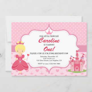 Convite de aniversário Princesa Rosa