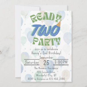 Convite de Aniversário Pronto Para a Festa