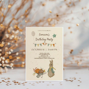 Convite de aniversário Rabbit Peter