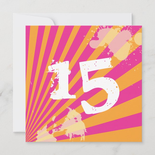 Convite de aniversário| Rapariga (Frente)