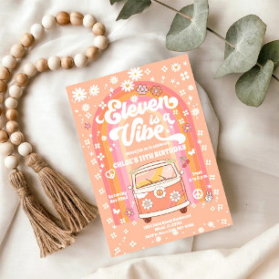 Convite de Aniversário Retro dos Anos 70