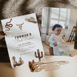 Convite de aniversário Rodeo Cowboy