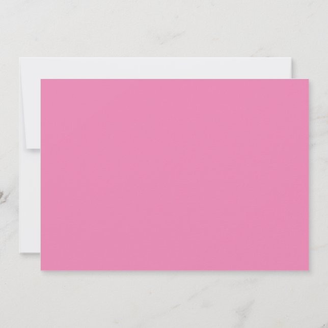 Convite de Aniversário Rosa Púrpura e Lavanda (Verso)