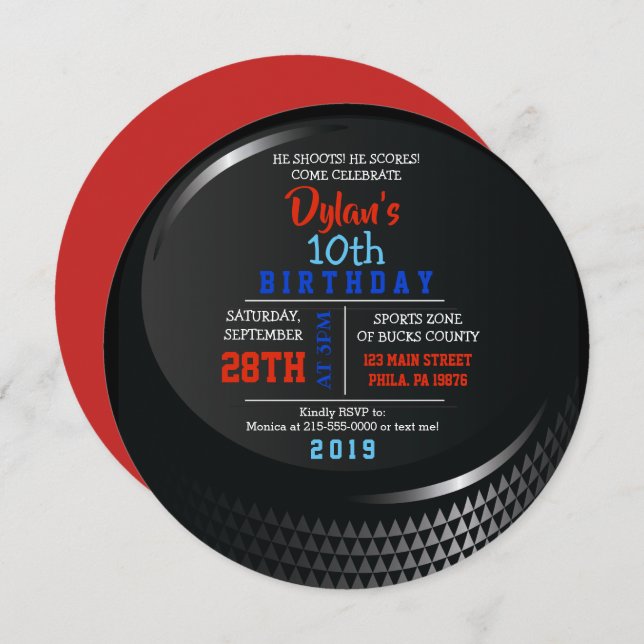 CONVITE DE ANIVERSÁRIO ROUND DO CHAVE (Frente/Verso)