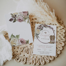 Convite de Aniversário Russo a Cowgirl Country