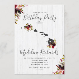 Convite de aniversário Russo do Estado do Havaí