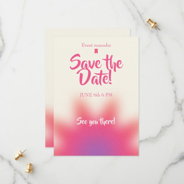 Convite de Aniversário Salve a Data (Frente/Verso In Situ)