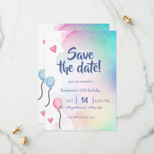 Convite de Aniversário Salve a Data