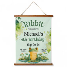 Convite de aniversário Sapo
