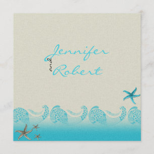 Convite de Aniversário Seaside em Areia e Água