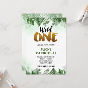 Convite de aniversário Selvagem