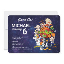 Convite de aniversário SPACE JAM™