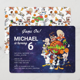 Convite de aniversário SPACE JAM™