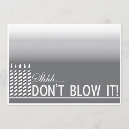 Convite de aniversário Surpresa| Prata