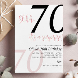 Convite de aniversário surpresa qualquer idade