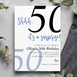 Convite de aniversário surpresa qualquer idade