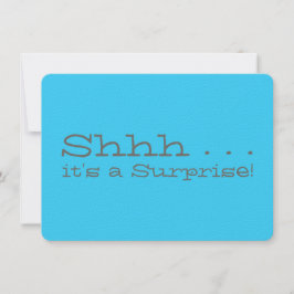 Convite de aniversário surpresa - Shhh...