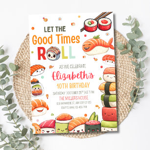 Convite de aniversário Sushi, Aniversário do tema 