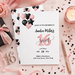 Convite de Aniversário Sweet 16 Personalizado
